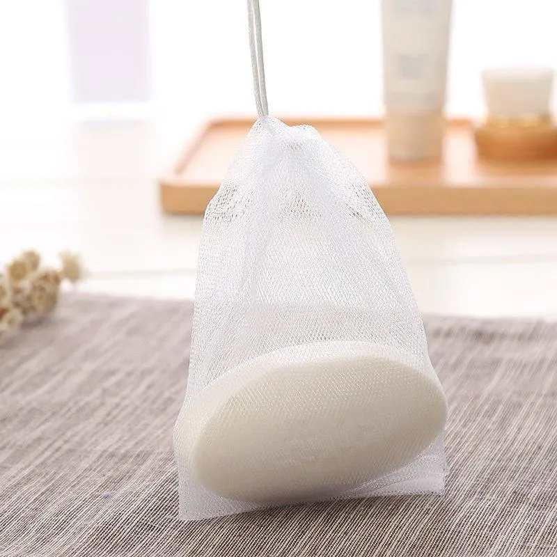 Soap Blister Bubble Net Deep Cleaning Cream Foaming Cleanser Face Wash Froth Nets Manual Bag Bathroom Accessories DH5622