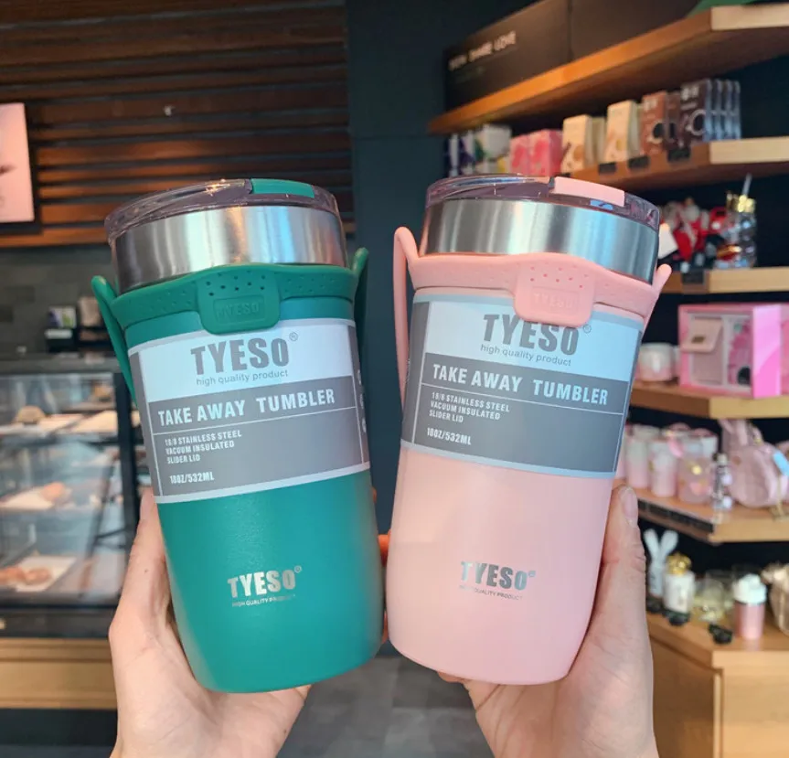 La dernière tasse à café en acier inoxydable de 24 oz, tasses portables en paille à isolation thermique à double couche, une variété de couleurs et de styles, prend en charge le logo personnalisé