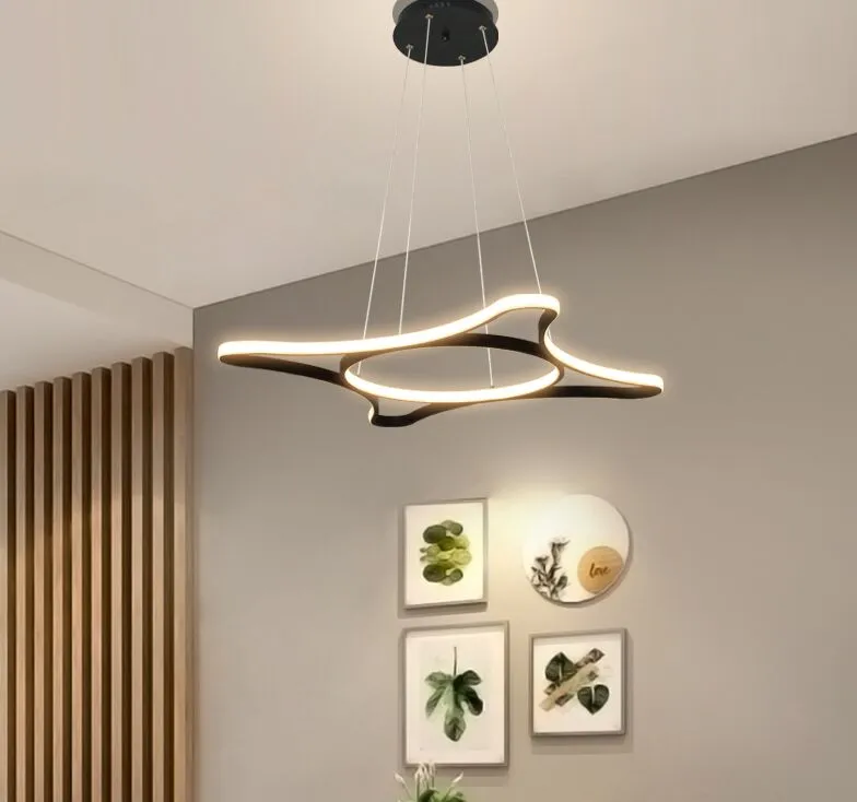 Nordic Proste indywidualne LED LED LED Nowoczesne Ciepłe Wystrój Domu Sztuka Wisząca Lampa Dining / Salon Bar Łazienka Kawiarnia