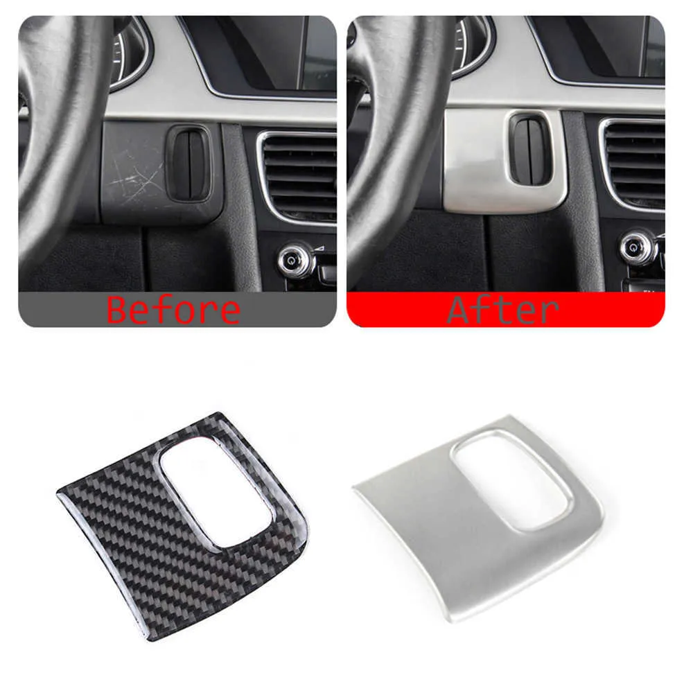 2021 For Audi A4 B8 2008-2015 S4 8K RS4 A5 8T S5 8F Car Ignition Keyhole Trim Cover Interior Key Hole Decoration Stickers Styling