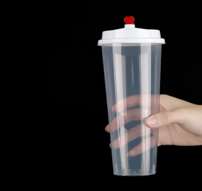 Tazza di vetro da caffè a righe da 600 ml Tazza di vetro trasparente con coperchio e cannuccia Tazza di caffè freddo Succo di latte Tè Tazza di acqua Bicchieri  15