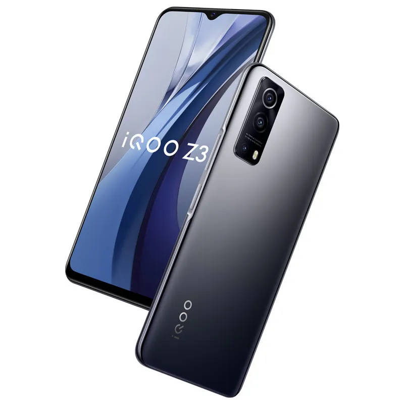 Original Vivo iQOO Z3 5G Mobile Phone 6GB RAM 128GB ROM Snapdragon 768G Octa Core Android 6.58" LCD Full Screen 64MP OTG 4400mAh Fingerprint ID Face Wake Smart Cell Phone