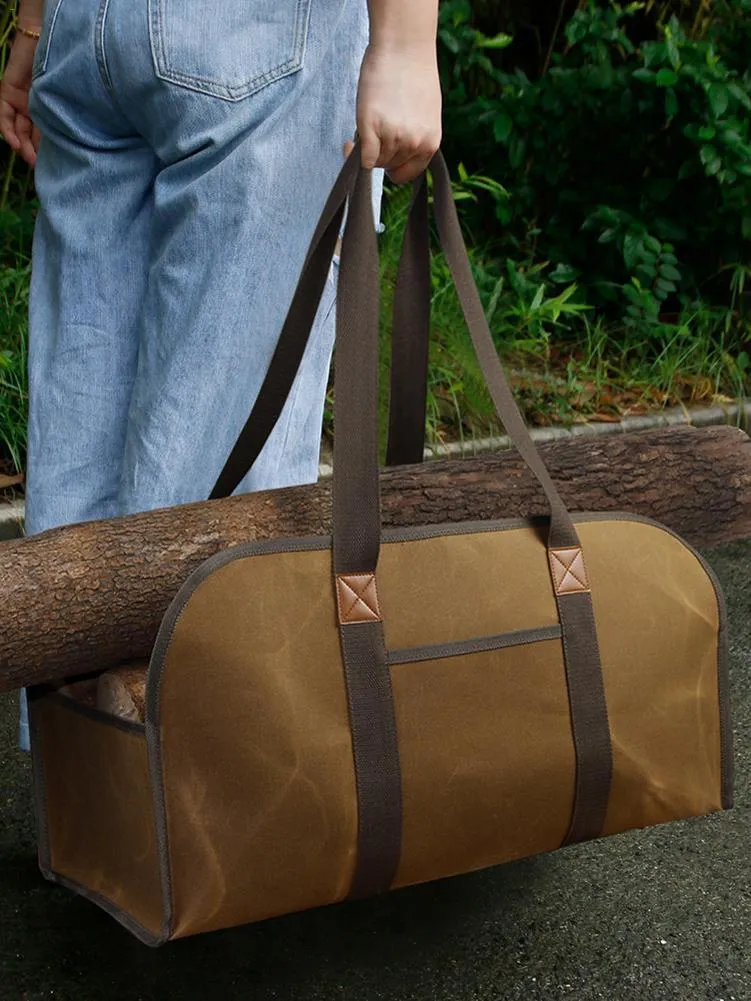 Sacs De Rangement Sac En Toile Cirée Bois De Chauffage Avec Poignée  Portable Panier À Bois De Feu Bûche Transportant Loutil De Transport  Organizer290W Du 46,46 €