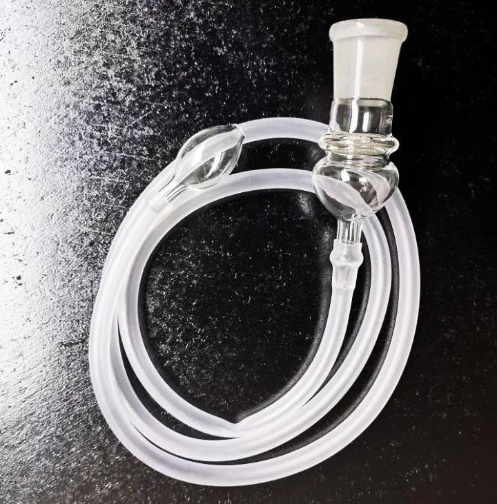 Clear Glass Vaporizer Whip for Replacement Diameter 18mm Snuff Snorter Vaporizer Hose 39 Inch Long Pipe Parts Cleaner Mouth Tips sestshop