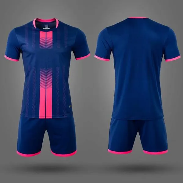 Blank Kids Soccer Jersey Short Set Adult Football Kits Clothes Men Tracksuit Children Training Suit Sport Wear Ucn