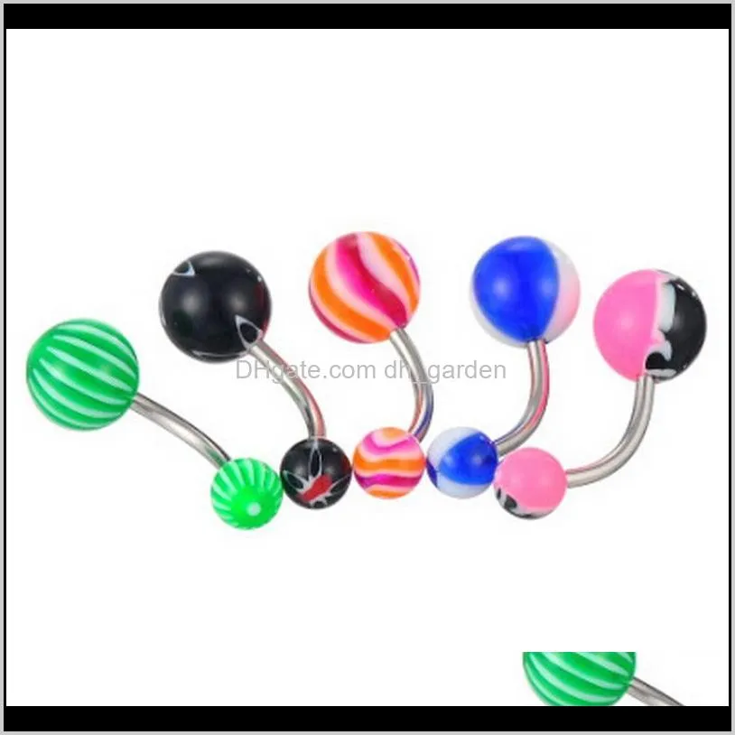 promotion 110pcs mixed models/colors body jewelry set resin eyebrow navel belly lip tongue nose piercing bar rings
