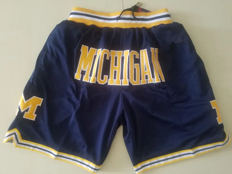 Just Don Basketball Shorts Sport Pant College Movie Lower Merion Michigan Wolverines North Carolina Tar Heels Space Jam Tune Squad With Pocket Zipper From 11 04 DHgate