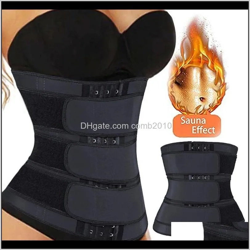 Treinador da cintura Sauna Sweat Slimming Belt 3 Cores Modelando cinta para mulheres Shaper corporal TRIMER FITNES TRIMER CHERSET EE4WM W37KP