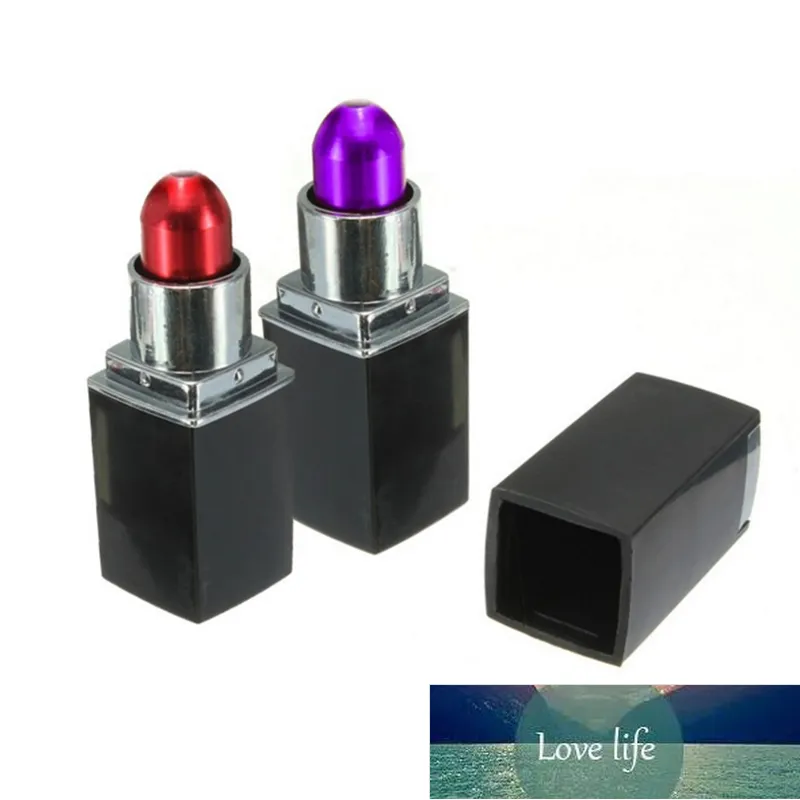 1pc Lipstick Pipes Portable Smoking Pipe Metal Tobacco Pipe Magic Lip Gloss Hookahs Grinder Narguile Cigarette Holder