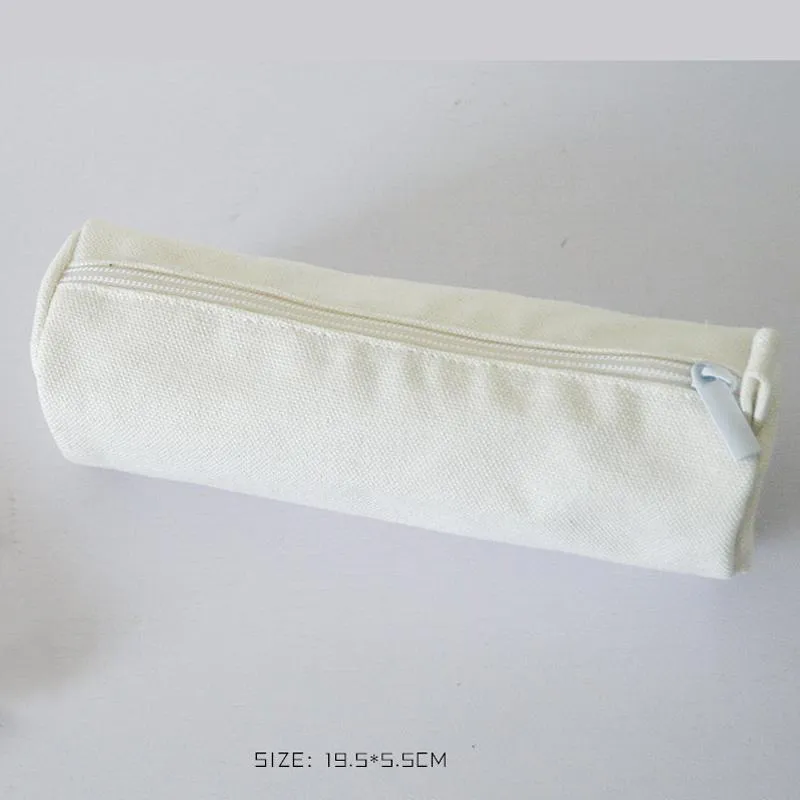 Simple Black White Pencil Case Office Stationery Storage Bag