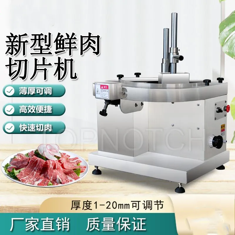Çok İşlevli Biftek ve Mutton Dilimleme Makinesi Yüksek Kalite Paslanmaz Çelik Taze Et Dilimleme