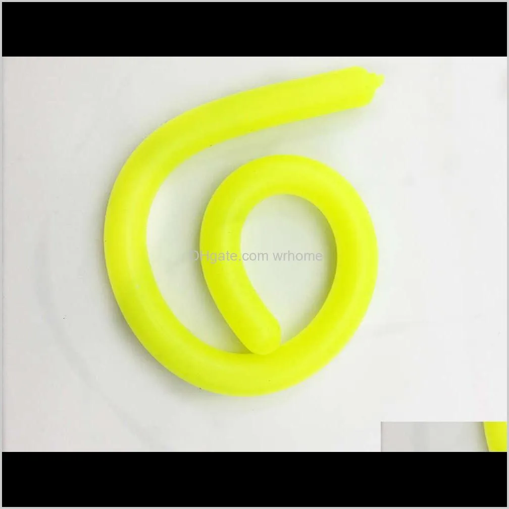 Novelty Environmental Decompression Rope Fidget Abreact Flexible Glue Noodle Ropes Stretchy String Neon Slings Children Adult Toys