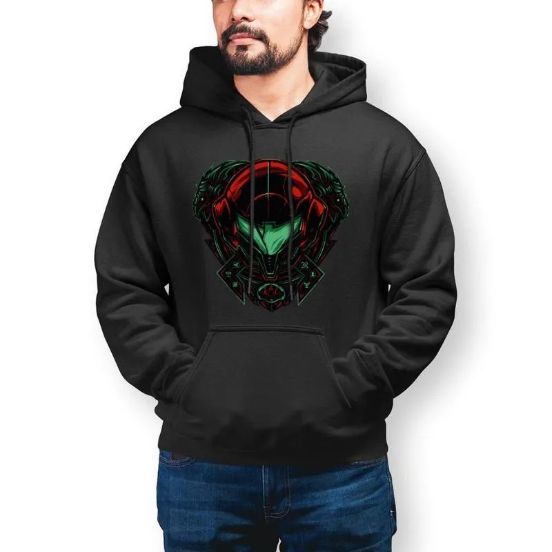 Мужские толстовки для толстовок Толстовки Prime Hoodie Alien Хлопок Зимний стильный большой открытый пуловер