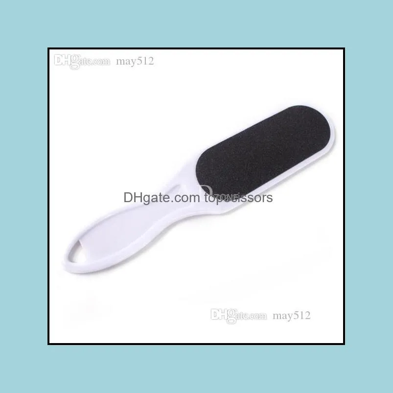 Wholesale-2x Nail Files Polish Cuticle Art Manicure Hand Shank Buffer Tool Foot Rasp Flies1