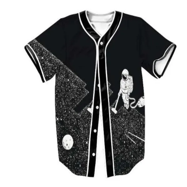 3D Baseball Jersey Mężczyźni 2021 Moda Drukuj Mężczyzna T Koszulki Krótki Rękaw Koszulka Casual Base Ball Koszula Hip Hop Tops Tee 016