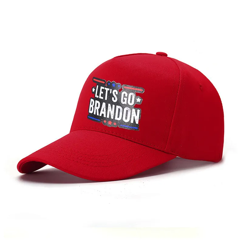 Party Hats Lets Go Brandon Classic Adult Men and Woman Baseball Caps Adjustable Beanie Cap Red Black HH21-748