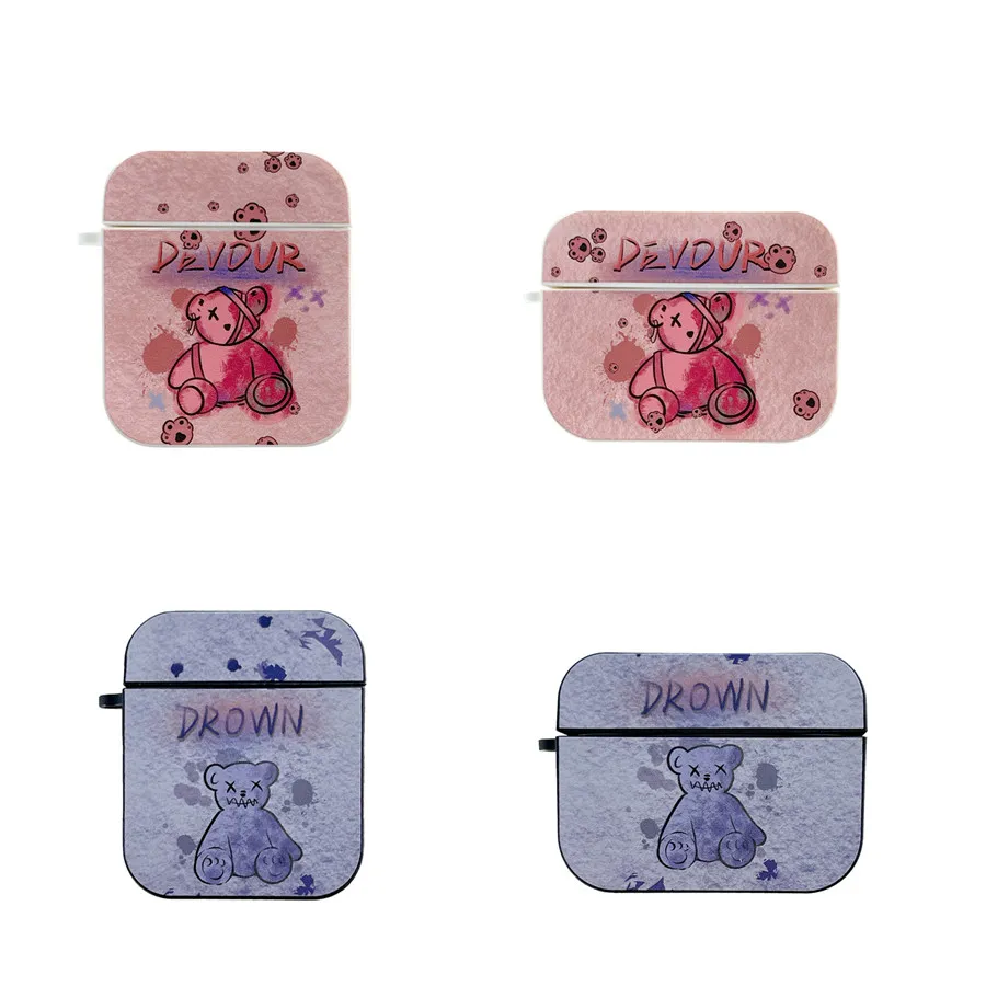 Cartoon Graffiti Bear Apple AirPods 1 / 2 Pro Case Cover iPhone Earbuds Accessories Airpod Case Air Pods Case