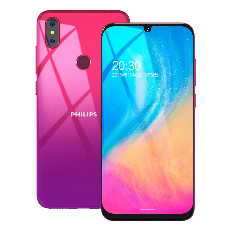 Original Philips S610 4G الهاتف المحمول 4GB RAM 64GB ROM MTK MT6762 Octa Core Android 6.088 بوصة ملء الشاشة 13.0MP 3300MAH معرف الوجه بصمة الهاتف المحمول الذكية