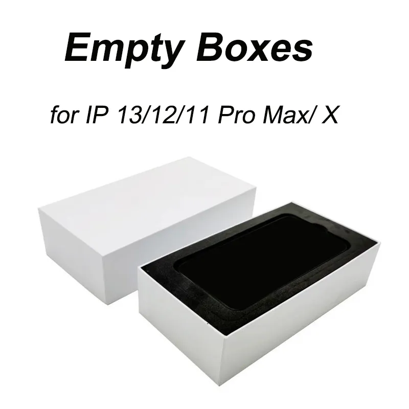 100pcs Empty Cell Phone Boxes Mobile phone box for iphone 13 fit for iphone 12/13 pro 12/13 pro max package