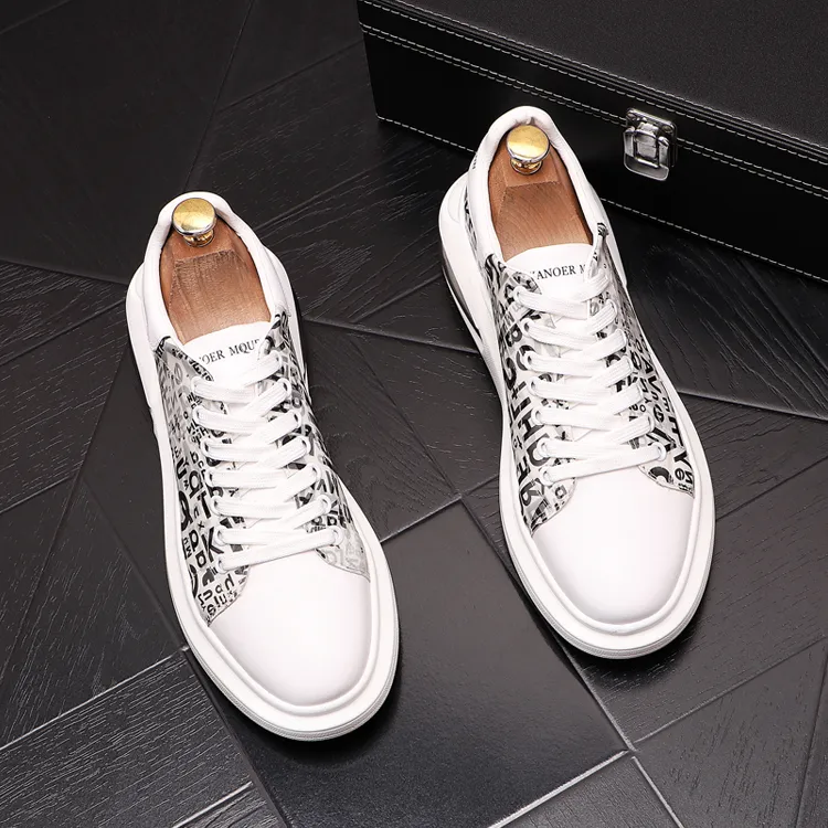 Classic Men Fashion Breathable Men`s Casual Wedding Shoes Outdoor Jogging Flat Walking Business loafers Light Lace-Up Sneakers B177