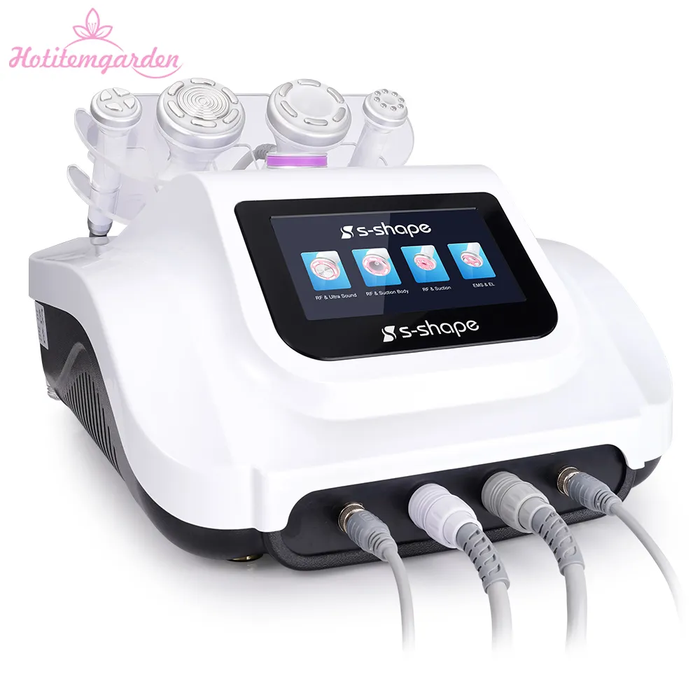 Body Shaping 30KHz Ultrasound Cavitation RF EMS Electroporation Vacuum Suction Facial Care Machine Weight Loss Machine