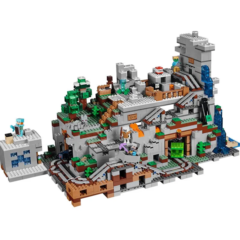 Lego minecraft mountain cave smyths clearance