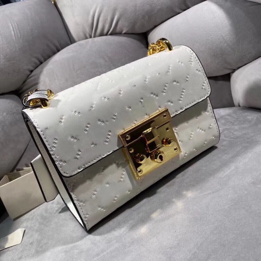 White designer hotsell shoulder bag