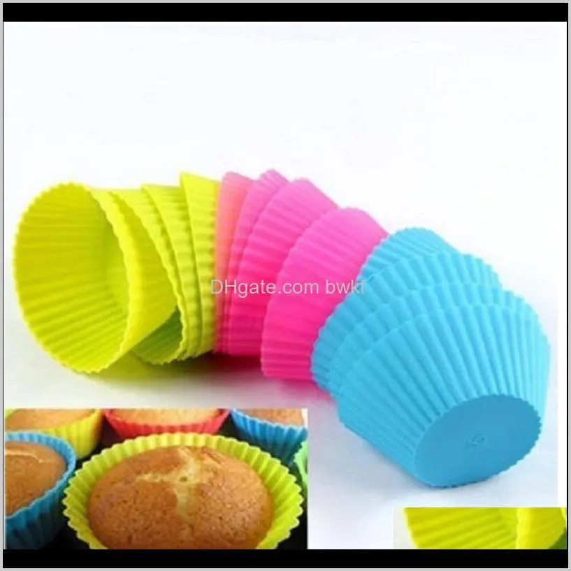 silicone muffin cake cupcake cup cake mould case bakeware maker mold tray baking jumbo lx6175
