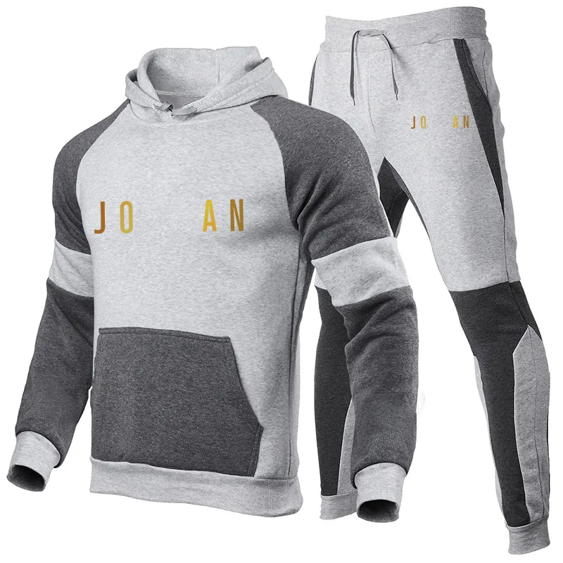 fashion Clothing Men's Pullovers Sweater Cotton Men Designer Tracksuits Hoodie Two Pieces + Pants Sports Shirts Fall Winter Jorden Track suit Sportswear