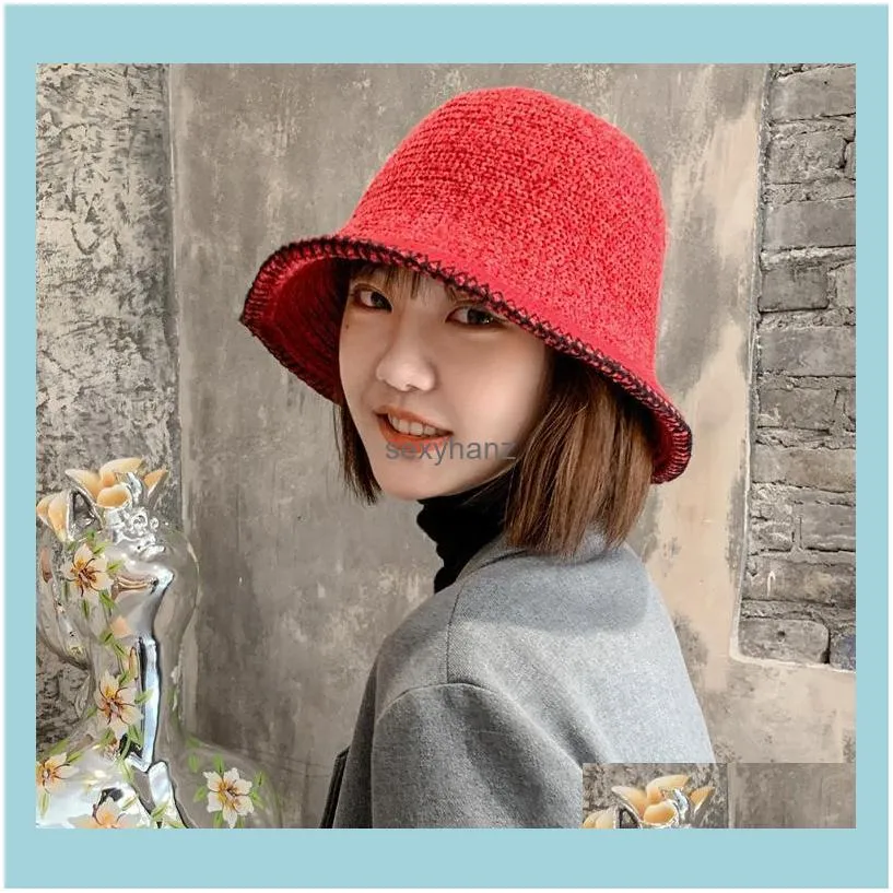 Beanie/Skull Caps Knitted Hat For Women Fashion Woven Straw Hats Summer