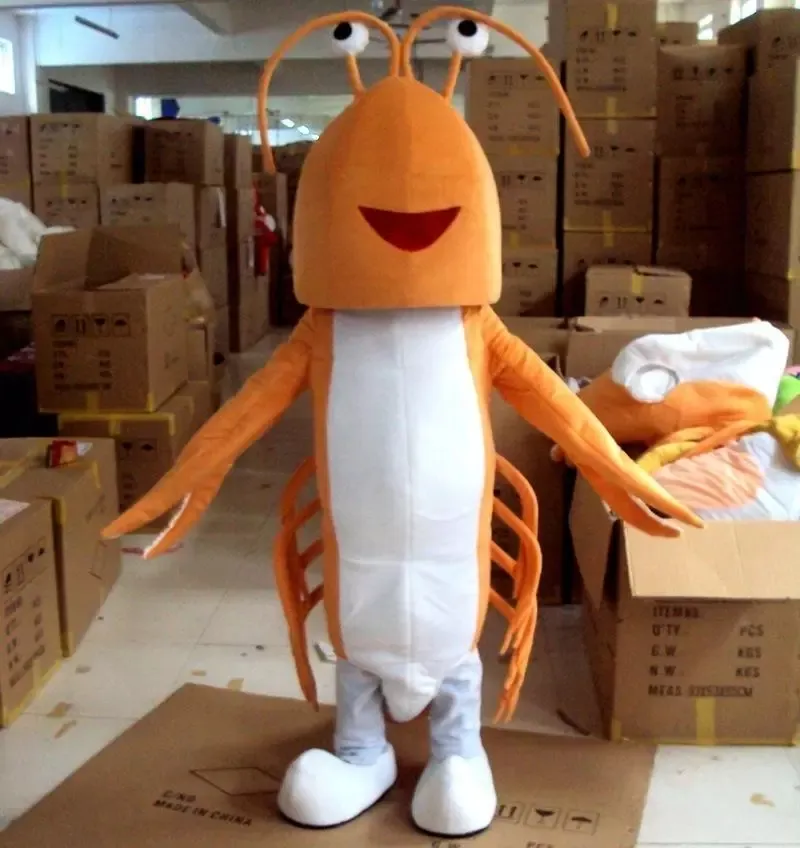 High quality Orange lobster Mascot Costume Halloween Christmas Fancy Party Dress Cartoon Character Suit Carnival Unisex Advertising Props Adults Outfit