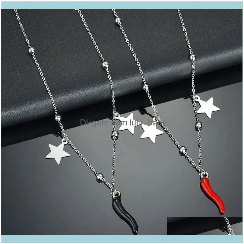 Link, Chain Star Chili Stainless Steel Fashion Bracelet For Women1