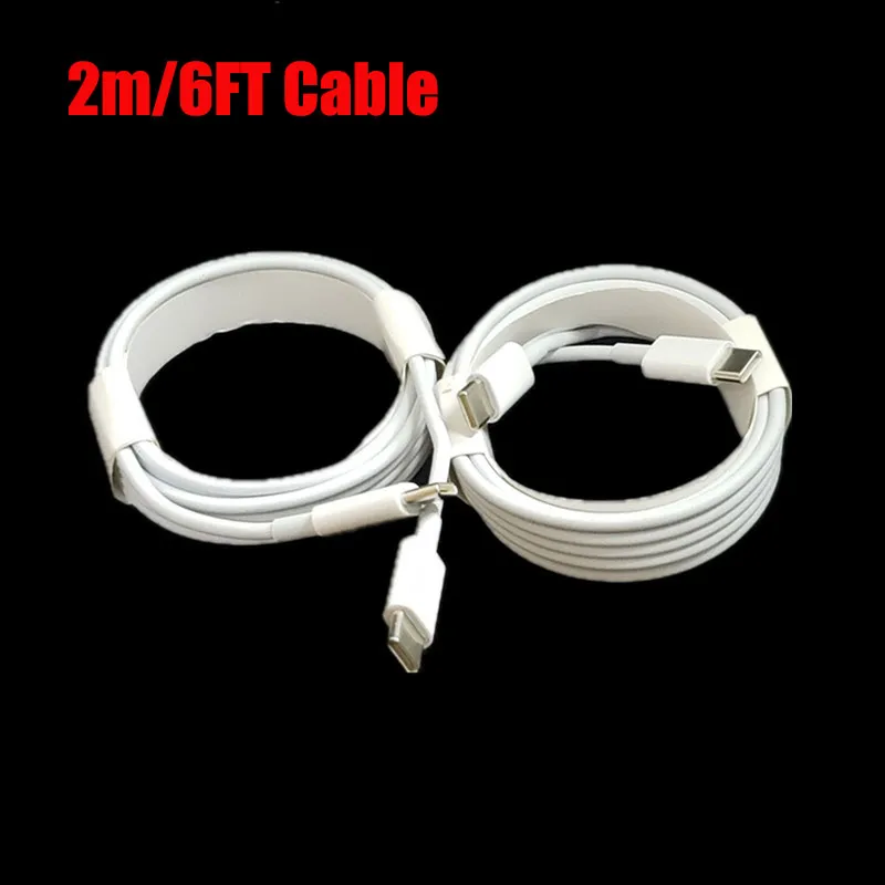 Cavi USB PD 12W da 2M 6FT 1M 3FT 1.5M Cavo da tipo C a C Cavi di ricarica rapida Cavo di ricarica rapido per iPhone Cavo iPhone per iPhone 11 12 13 14 Plus Pro Max e telefoni Android Samsung