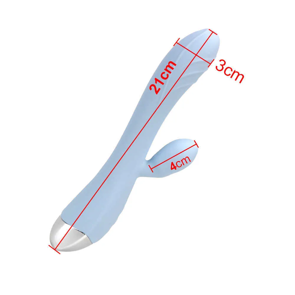 Articoli per massaggi Prodotti per adulti Giocattoli sexy per donne Stimolatore per clitoride con punto G a 10 frequenze Bacchetta per vibratore con doppio motore256r