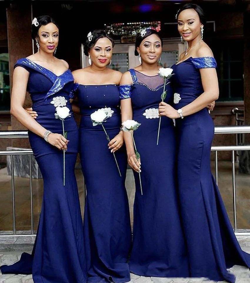 Midnight blue wedding dress deals