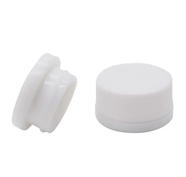 White 5ml CR Glass Jars Bottle with Child Resistance Cap for Thick oil Wax Dry Herb Concentrate Container Jar SN2582