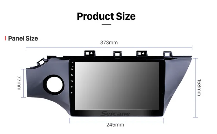 10.1 inch Android 8.1GPS Navigation for 2017 2018 KIA K2 RIO Bluetooth Car Audio System Support Mirror Link 3G