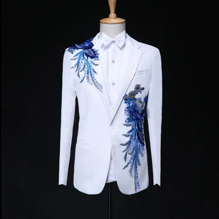 Mariage Groom Sequins Suit Mens Wedding Suits For Men Blazer Boys Prom Fashion Slim Masculino Latest Coat Pant Designs Mens Blazers From 94 DHgate