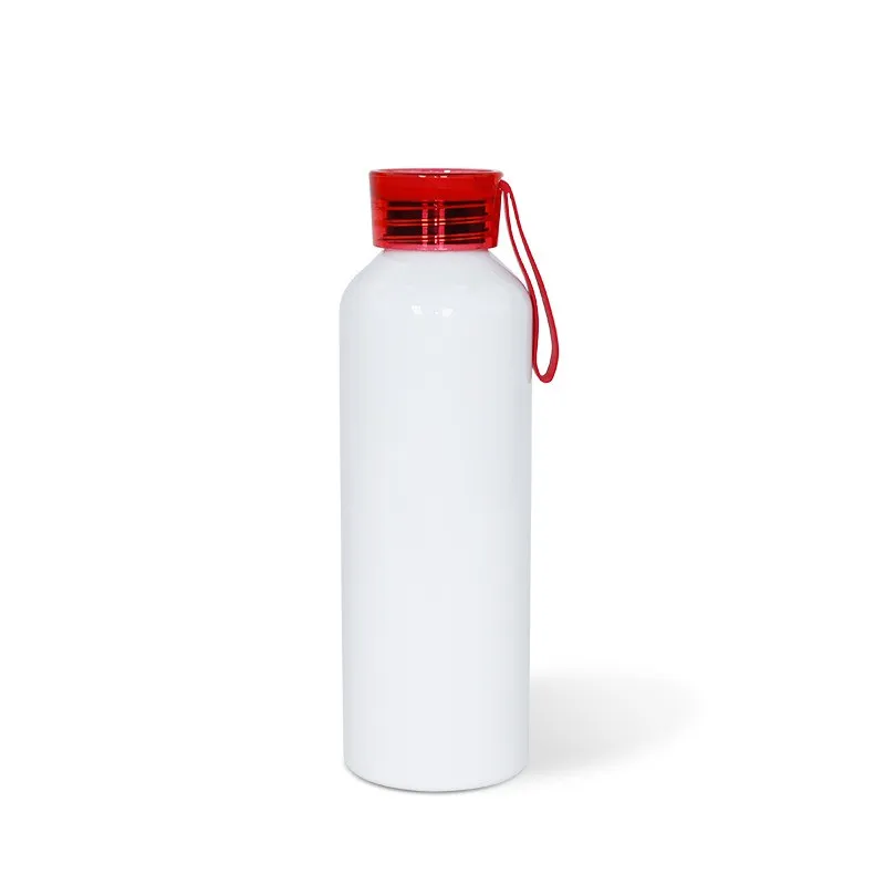 Sublimation Blank Tto Motion Kettle 750ML Boy Girls Colour Silicone Transparent Cover Aluminum Water Bottles DIY 8 36ty J2