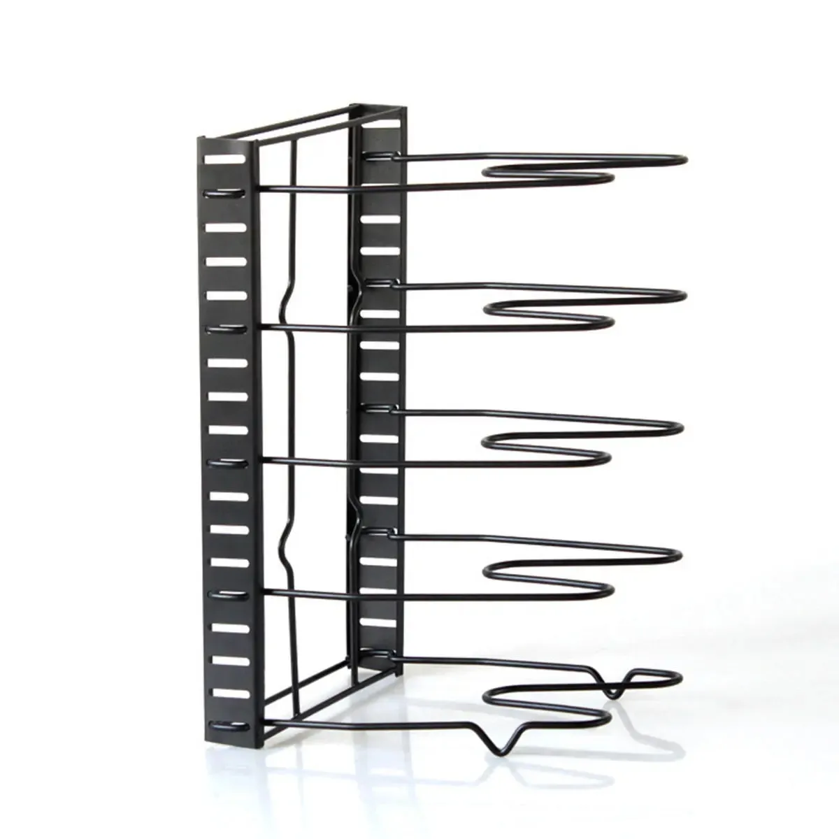 8 lagen pot organizer rack kast opslag rack deksel pan houder keuken aanrecht