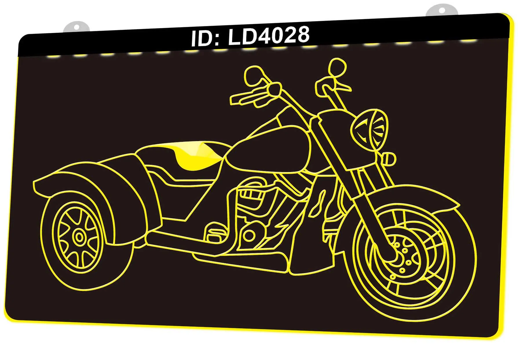 LD4028 мотоциклы 3D гравировальный светодиодный знак