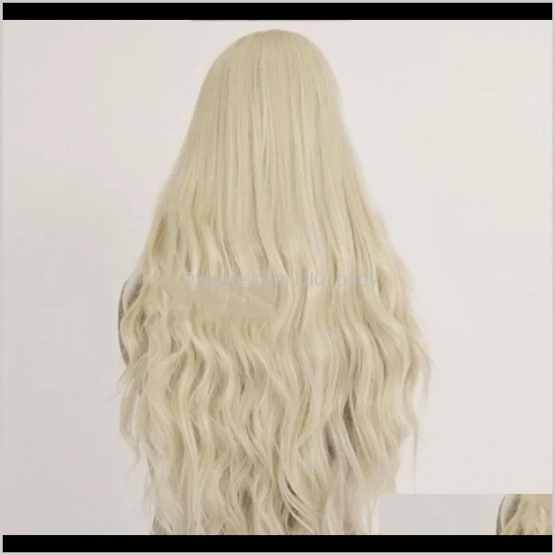 z&f cheap wigs light blonde wig 28 inch culy long long hair wig cosplay 220g factory direct sales hot selling amzon