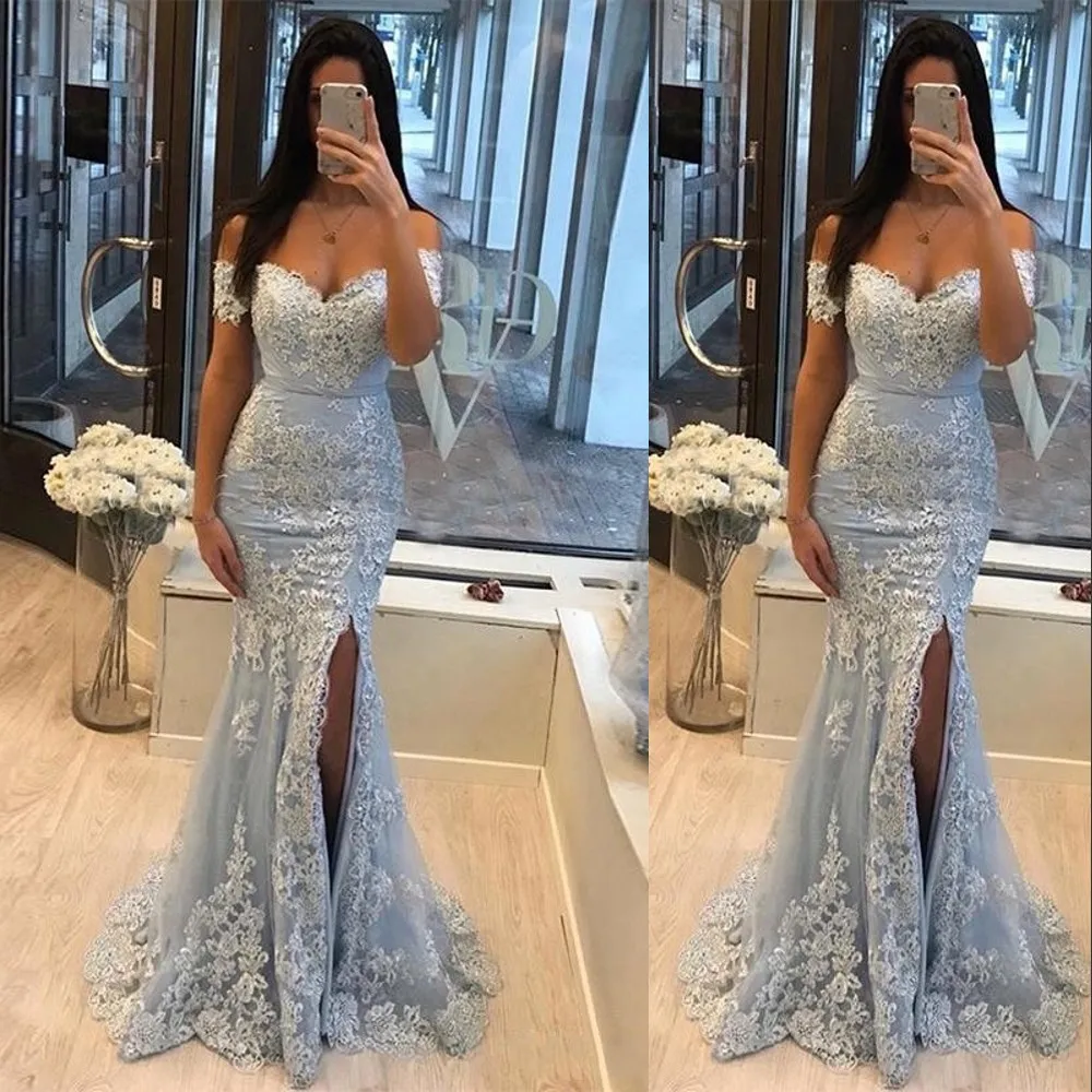 Quality Sequins Long Prom Dresses 2021, Appliques Mermaid High Side Slit Long Prom Dresses Quality Sequins Long Prom Dresses 2021, Appliques Mermaid High Side Slit Long Prom Dresses