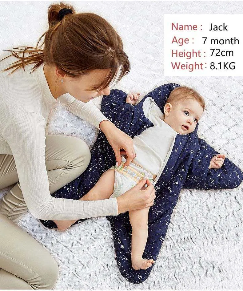Newborn Sleepsack Cotton Warm Starfish Baby Sleeping... From Deng08 ...
