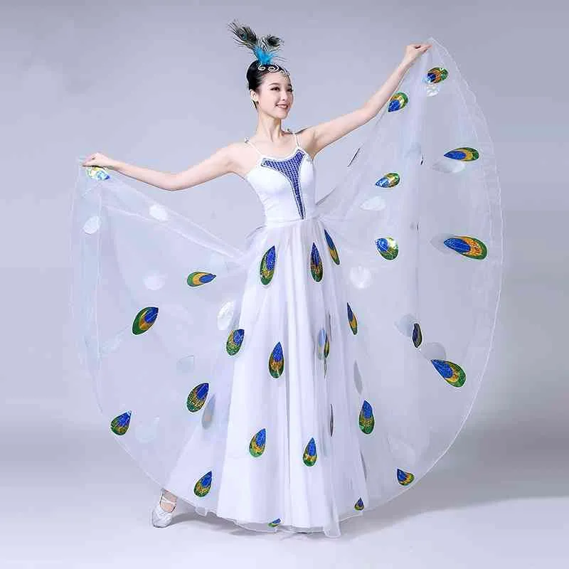 Peacock dance dress hotsell
