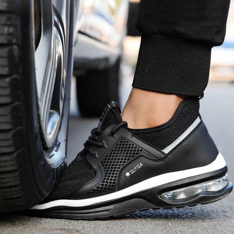 Veiligheidsschoenen Heren Werkschoenen Met Stalen Neus PunctureProof Werk Sneakers Onverwoestbaar Werk Veiligheidslaarzen Mannelijke Schoenen Heren