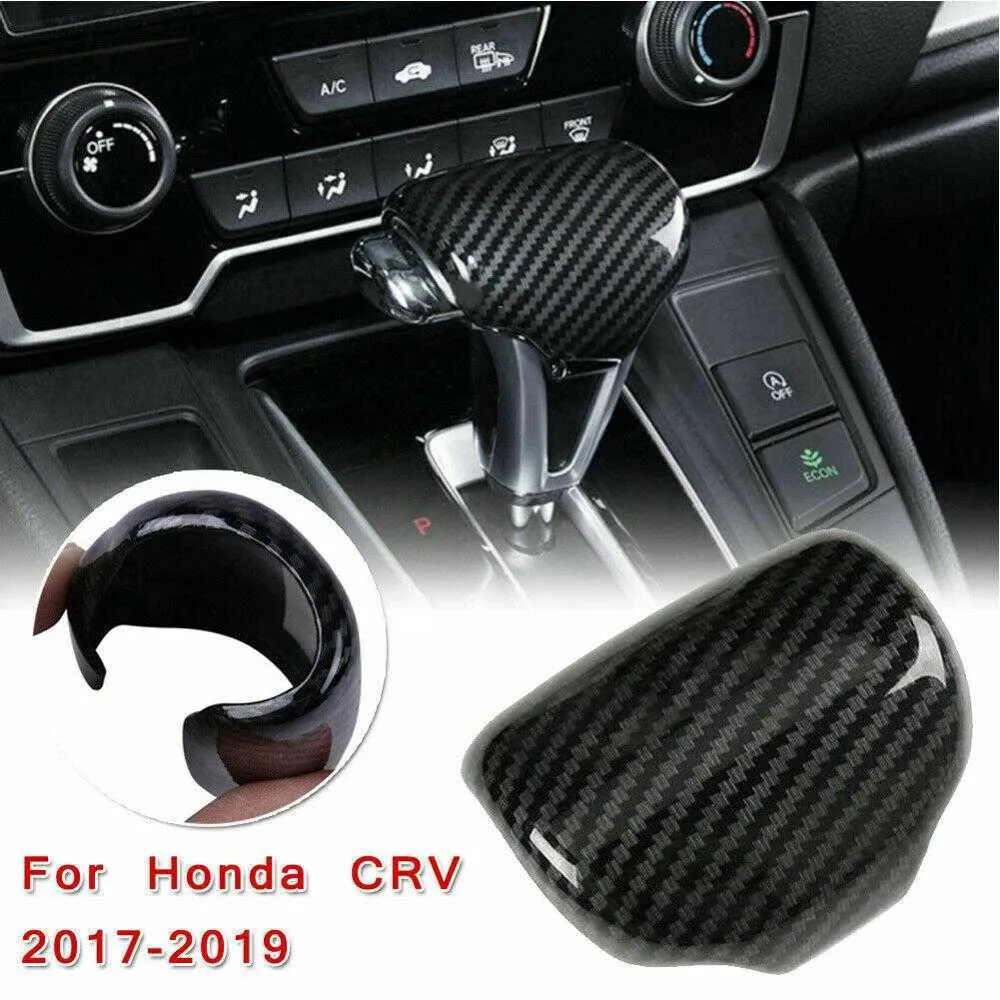 Garniture de couvercle de pommeau de levier de vitesse de voiture, pour Honda CR-V 2019 ABS Style Grain de bois de pêche