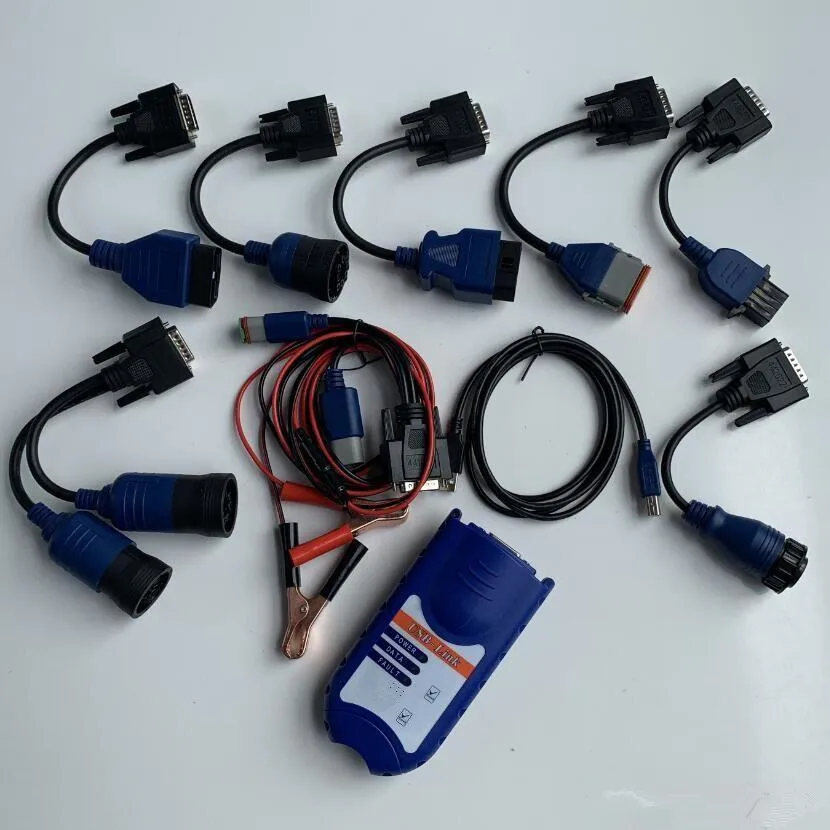 diagnostic tools USB Link 125032 for trucks with all cables heavy diagnose full kit 2 years warranty