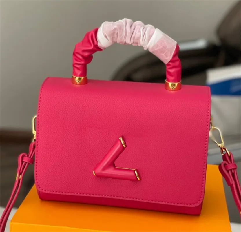 2023 Top Fashion Designer Bag Pu Letter Tote Bags Bolsas de mão de várias cores Bolsas de ombro lisas de luxo Bolsas de bolso para celular com aba rígida