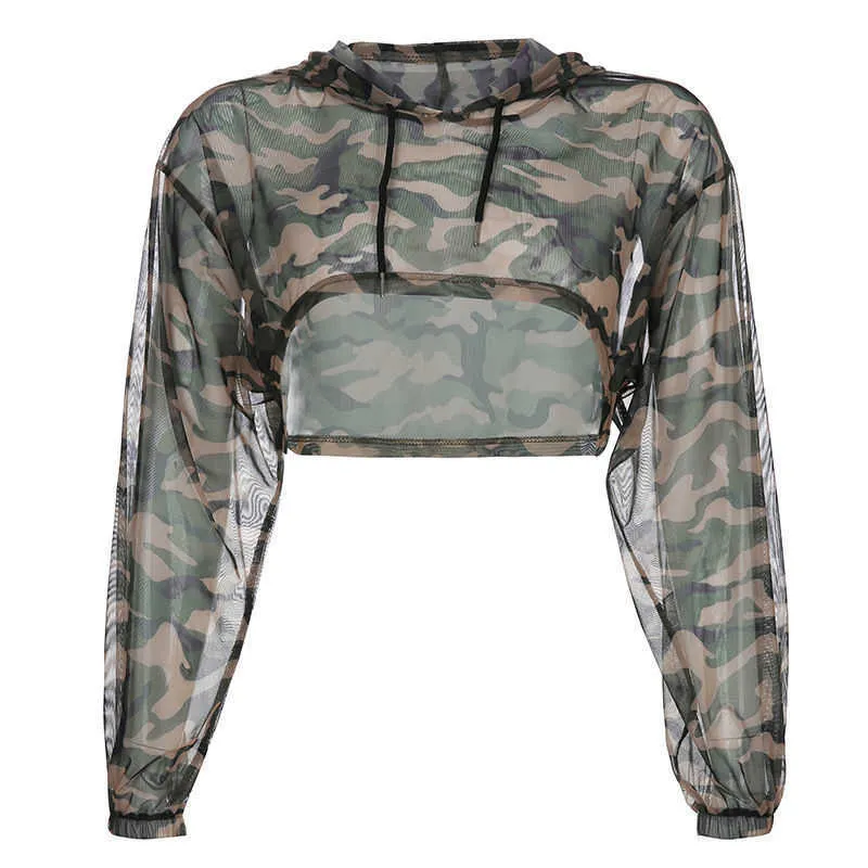 sheer camouflage top